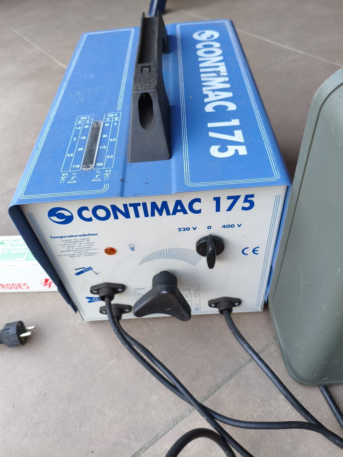 Contimac 175 lasapparaat electrodes 230 / 400 V, Ophalen, Zo goed als nieuw, 150 tot 250 ampère, Elektroden