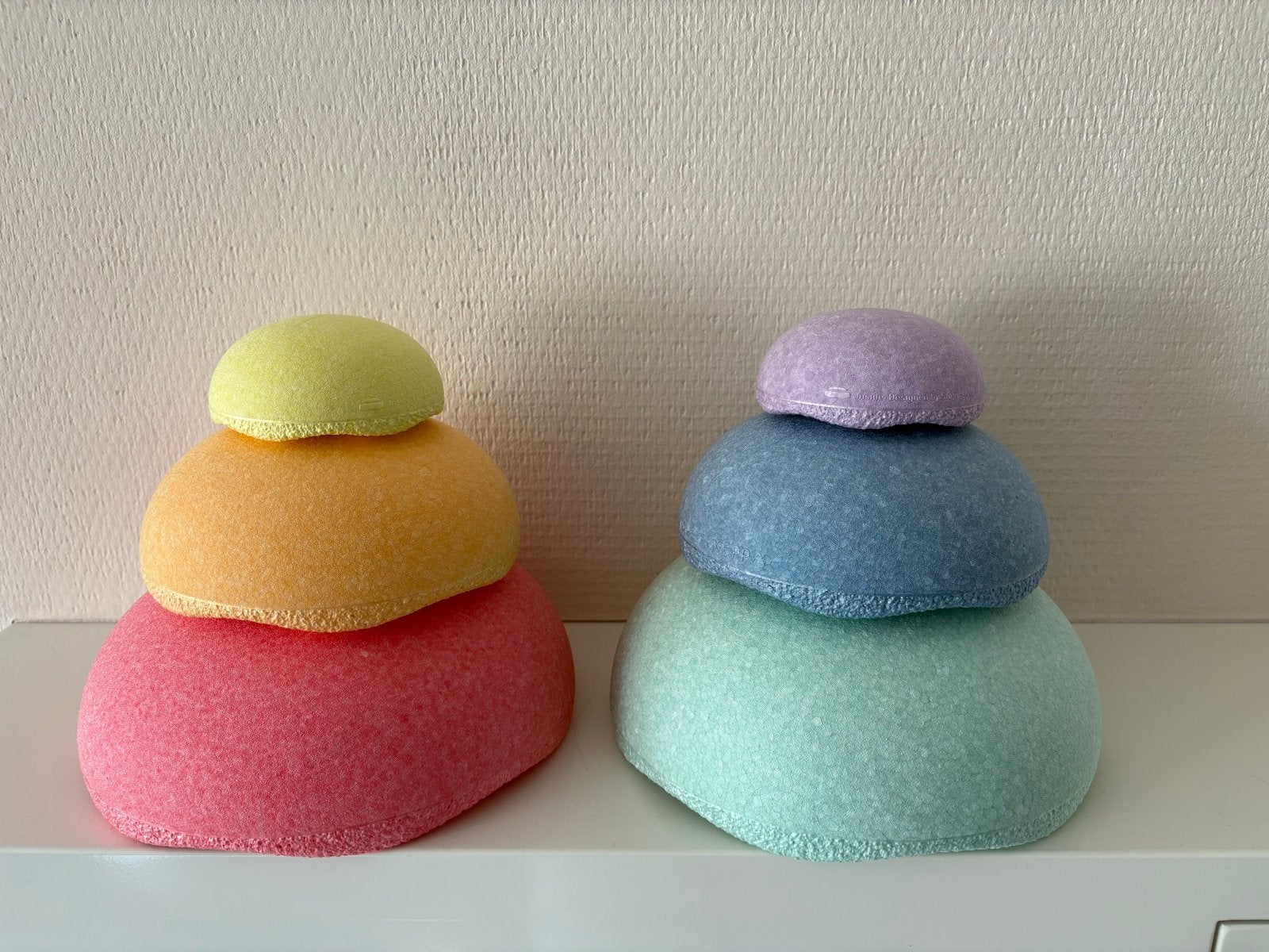 Stapelstein Inside Pastel - 6 stuks, Ophalen of Verzenden, Zo goed als nieuw, Bouwen