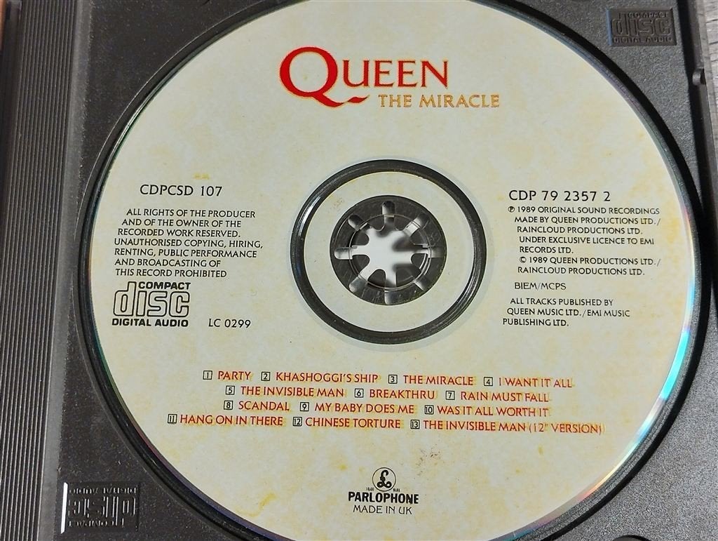Queen - The Miracle, Ophalen of Verzenden, Zo goed als nieuw, Poprock