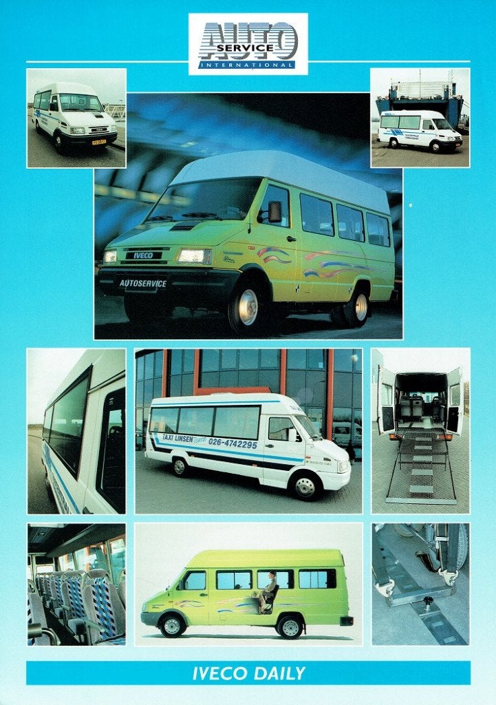 Folder Auto Service International Iveco Daily (ca.1997), Verzenden, Gelezen, Overige merken