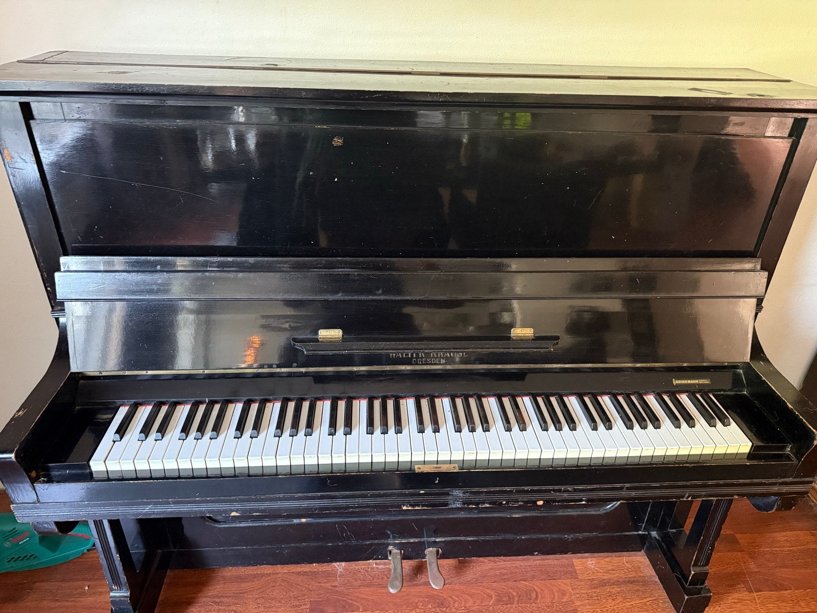 Zwarte Walter Krause Piano - Gebruikt, Ophalen, Gebruikt, Zwart, Piano