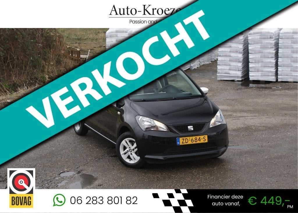 Seat Mii 1.0 Style Chic | Navigatie | Airco | PDC | Cruise c, Voorwielaandrijving, Euro 5, Stof, Gebruikt