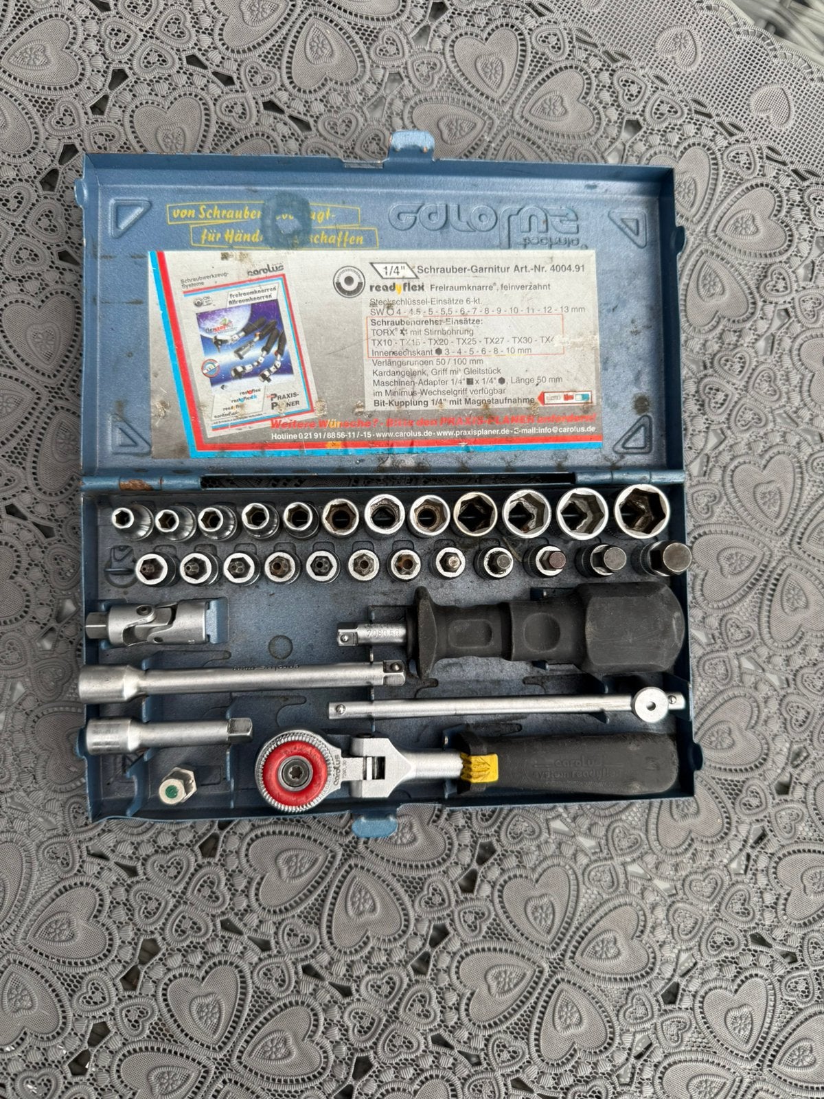 Calorus Doppenset, Auto diversen, Autogereedschap, Ophalen of Verzenden, Gebruikt