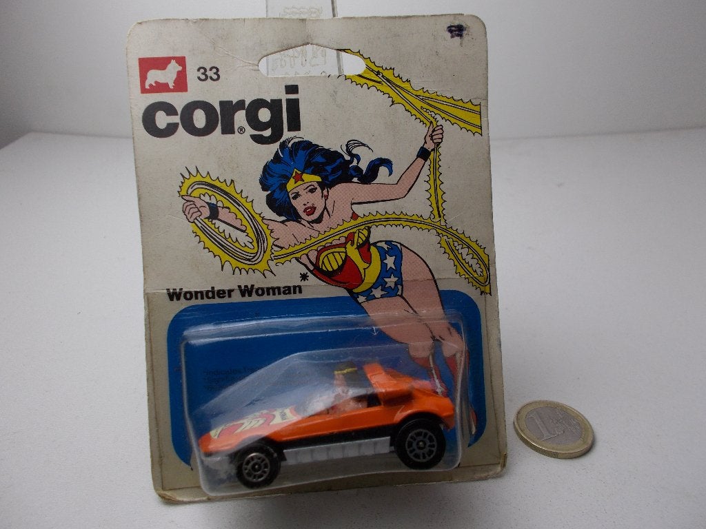 1979 Corgi Juniors 33 WONDER WOMAN (Nieuw op kaart!), Ophalen of Verzenden, Nieuw, Auto, Corgi