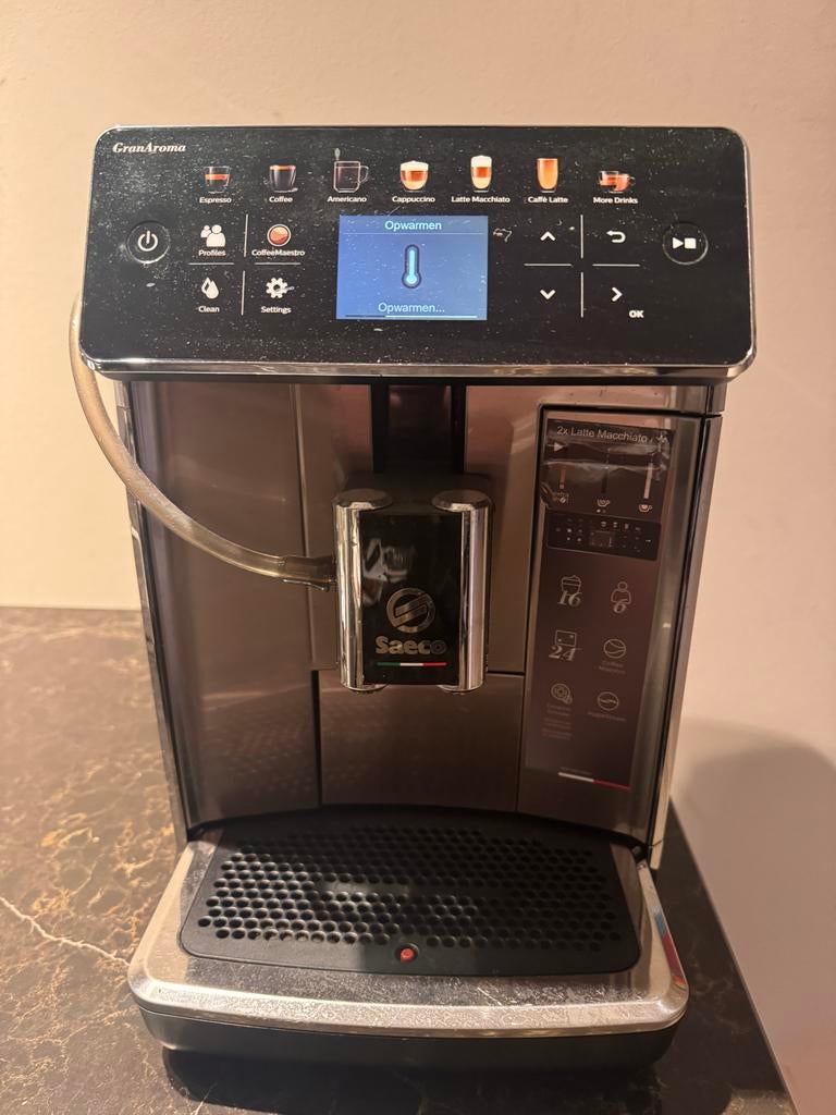 Saeco GranAroma SM6585/00 Koffiemachine Philips, Afneembaar waterreservoir, 10 kopjes of meer, Koffiemachine, Zo goed als nieuw