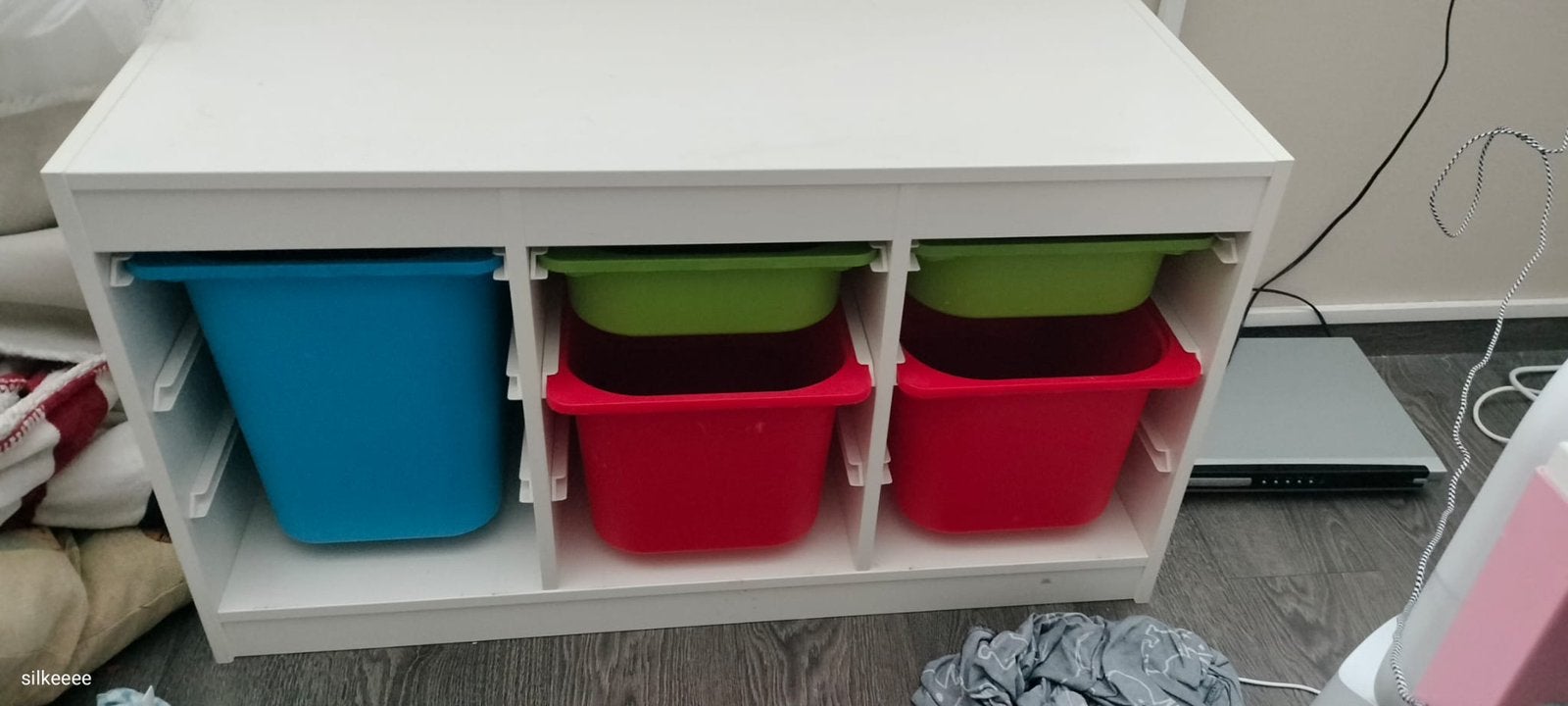 Trofast kast met bakken, Ophalen, Gebruikt, 100 tot 150 cm, Minder dan 100 cm
