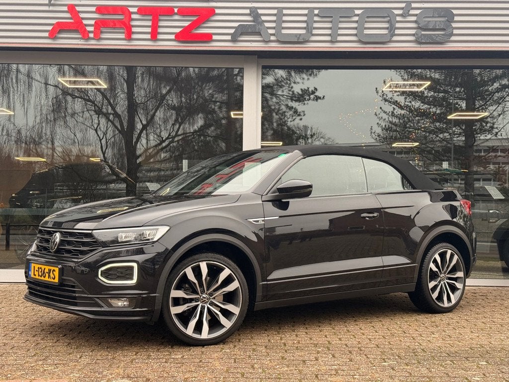 Volkswagen T-Roc Cabrio 1.5 TSI R-Line l DSG l Adapt cruise, Auto's, 4 cilinders, Zwart, Geïmporteerd, Automatische klimaatregeling