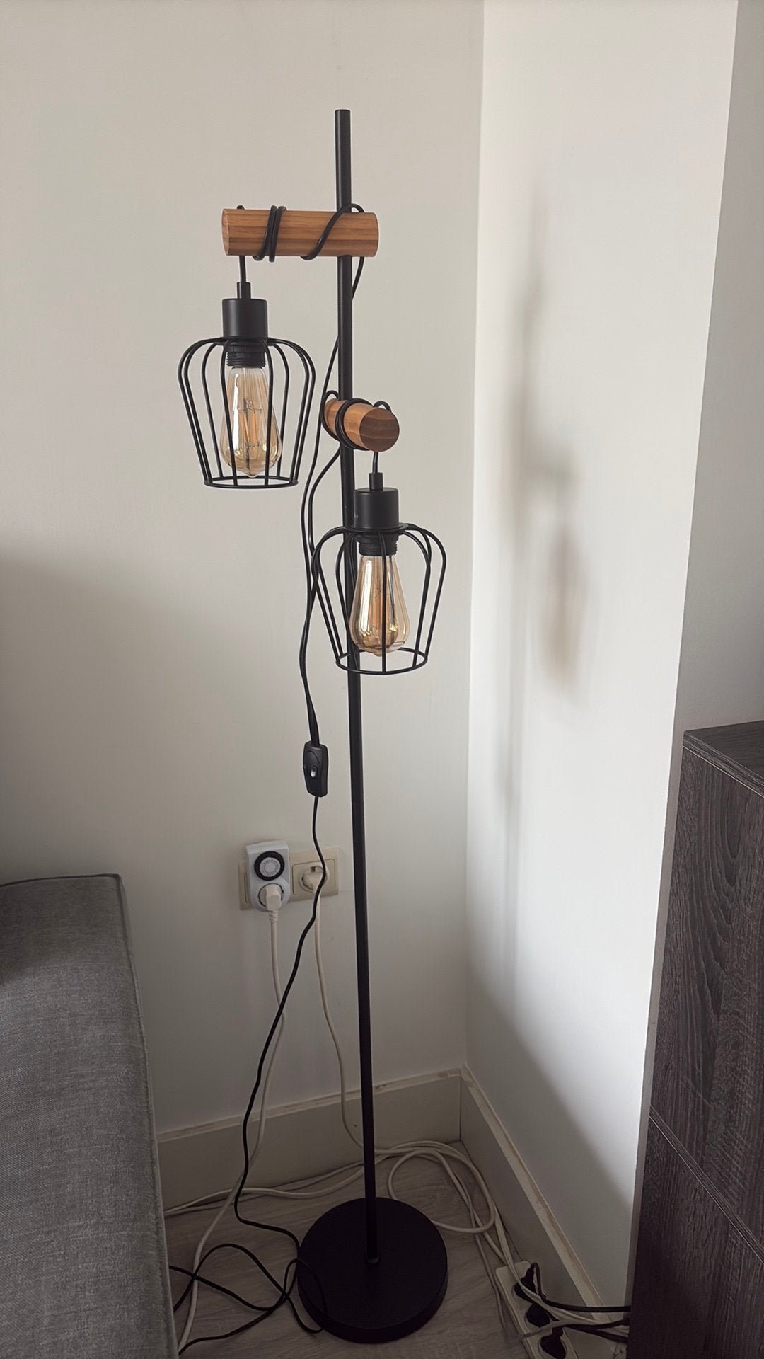Vloerlamp + 2 tafellampen, Ophalen, Zo goed als nieuw, 150 tot 200 cm