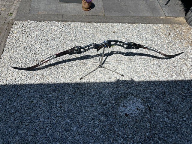 Complete rechtshandige recurve set, Ophalen, Zo goed als nieuw, Recurveboog