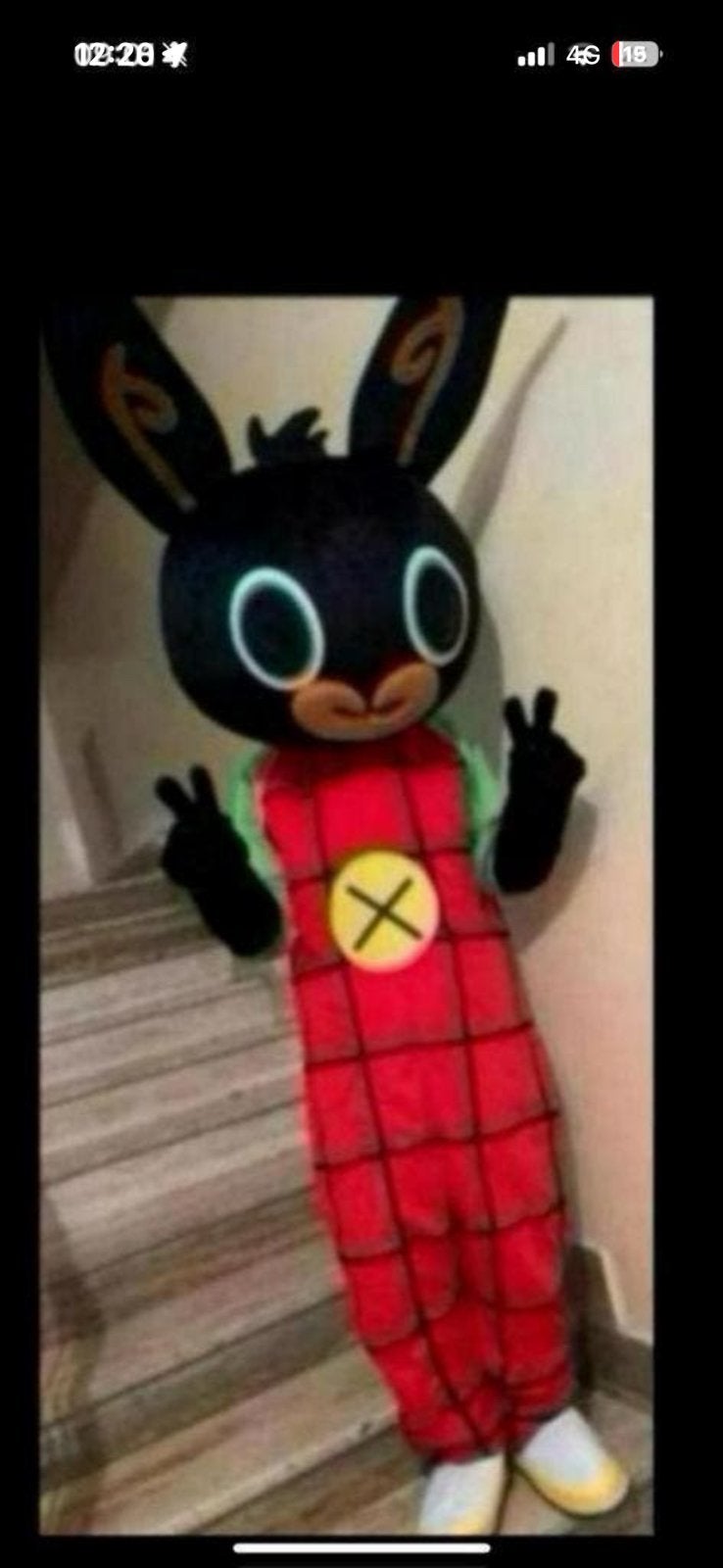 Mascotte Bing te huur inclusief acteur, Ophalen of Verzenden, Zo goed als nieuw, Overige