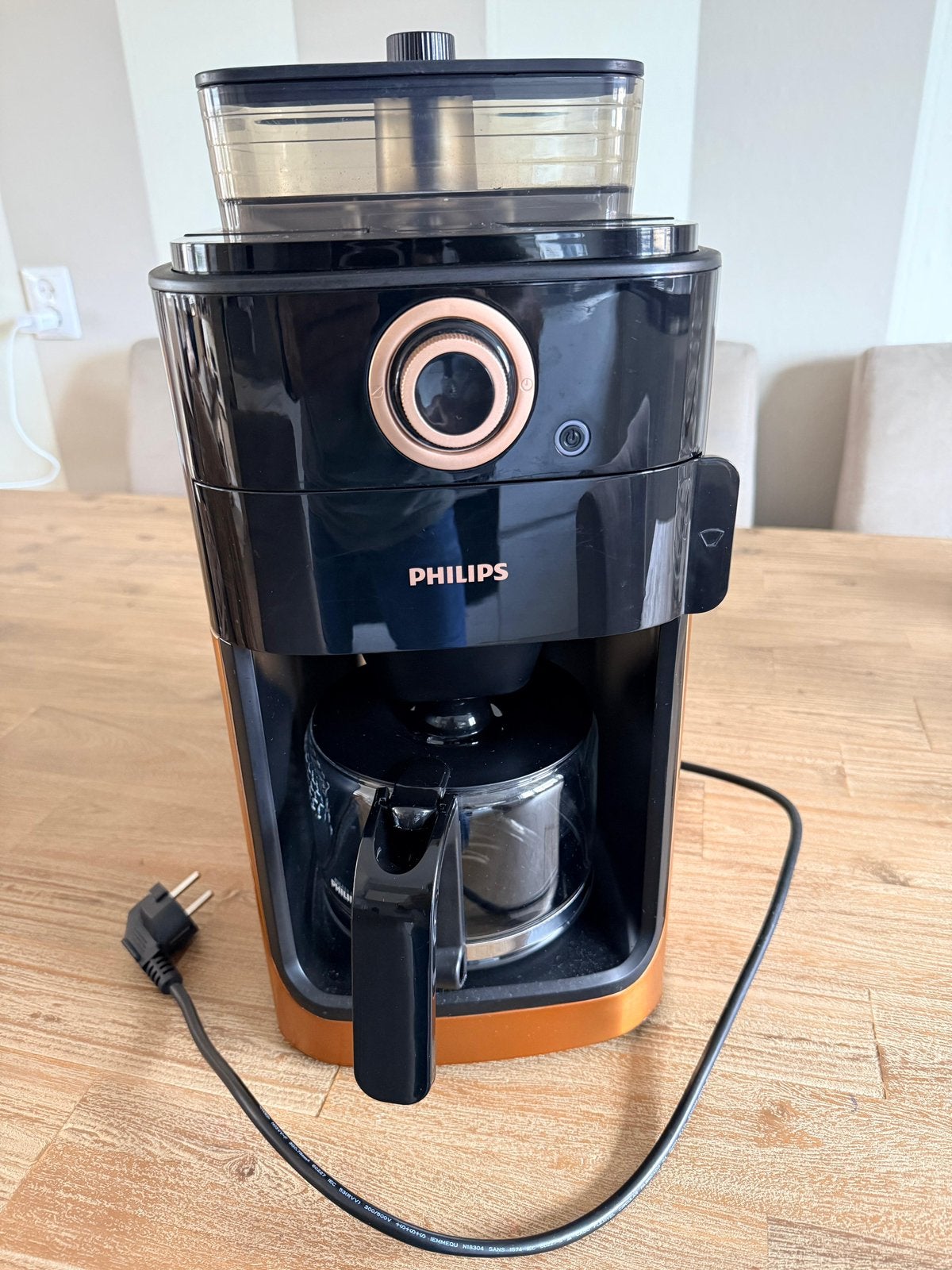 Philips bonenmachine HD7768, Witgoed en Apparatuur, Koffiezetapparaten, Ophalen, Afneembaar waterreservoir, Koffiemachine, Koffiebonen