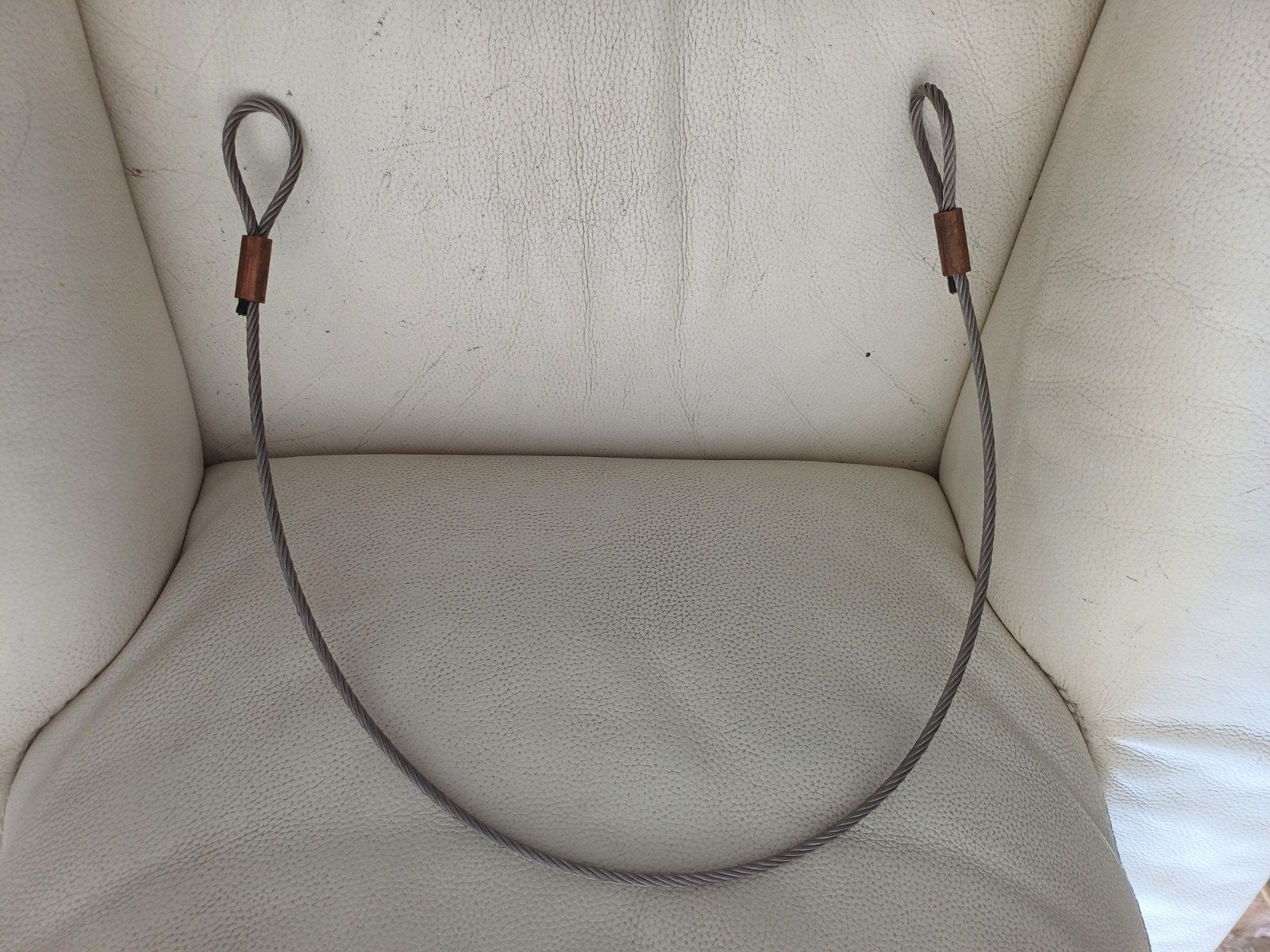 Te koop RVS staalkabel met kousen., Ophalen of Verzenden