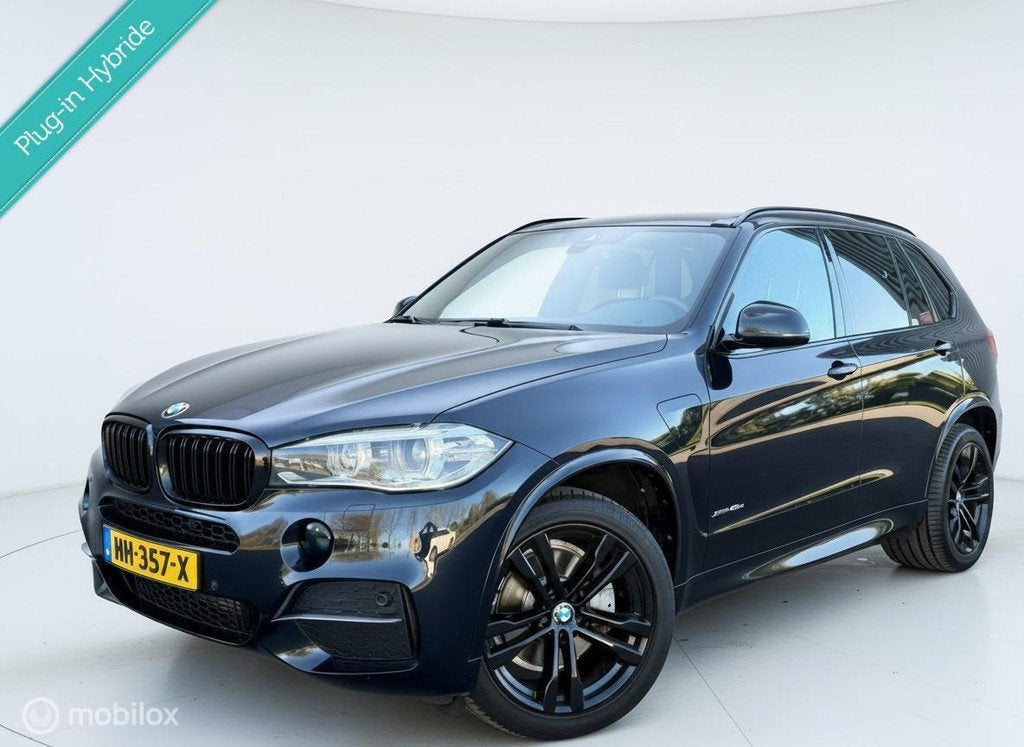BMW X5 xDrive40e High Executive M-Sport Xenon Cruise NL Auto, Auto's, Gebruikt, 4 cilinders, Alcantara, Zwart