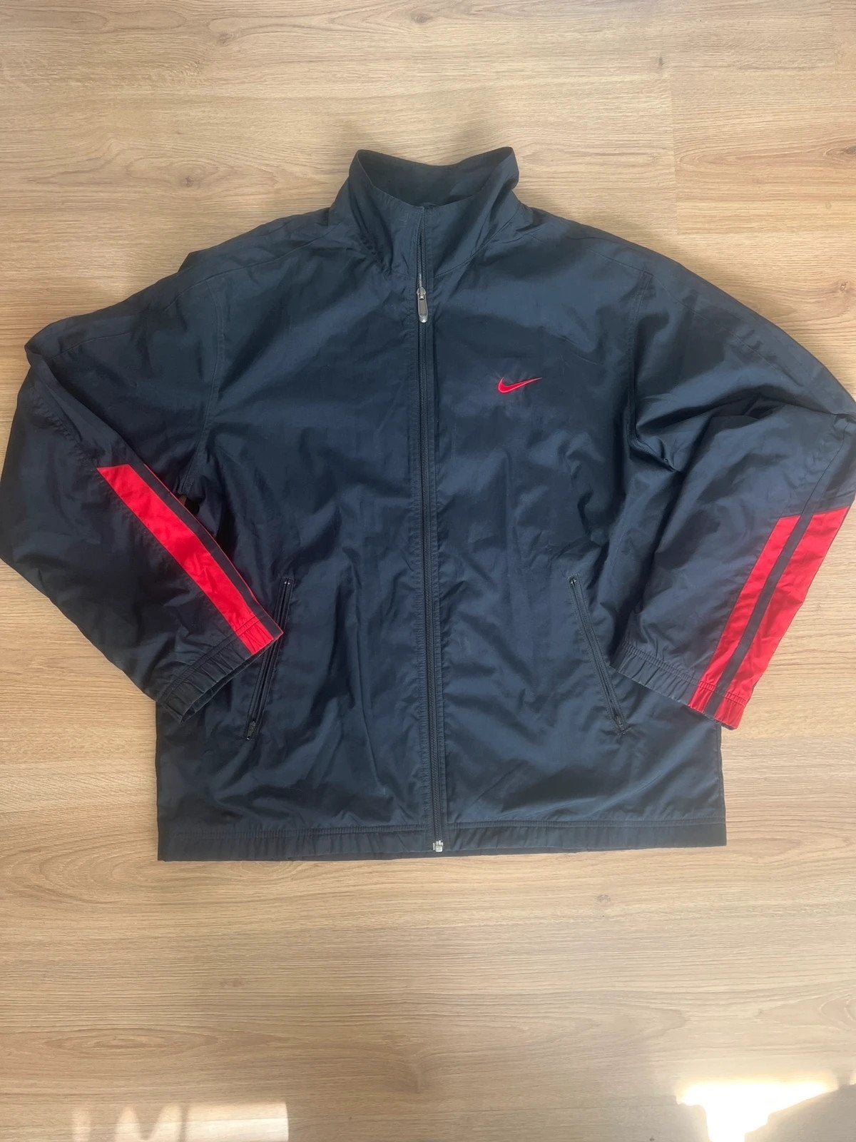 Vintage Nike windbreaker black, Zwart, Nike, Maat 56/58 (XL), Ophalen of Verzenden