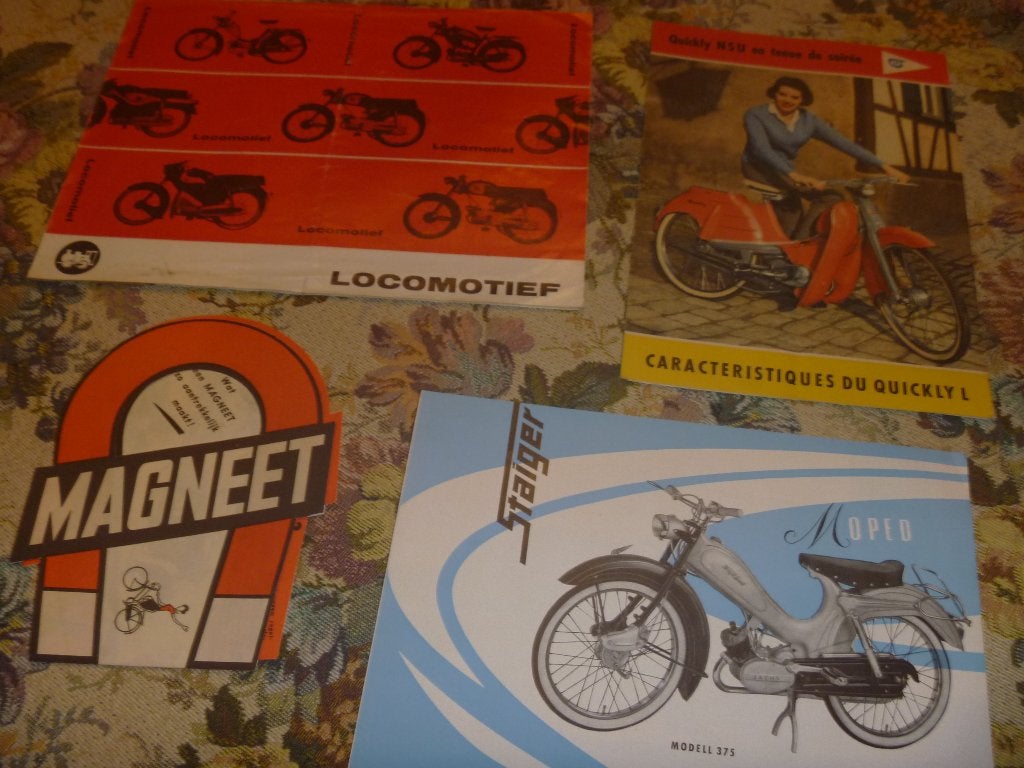 bromfiets folders, Ophalen of Verzenden, Gebruikt