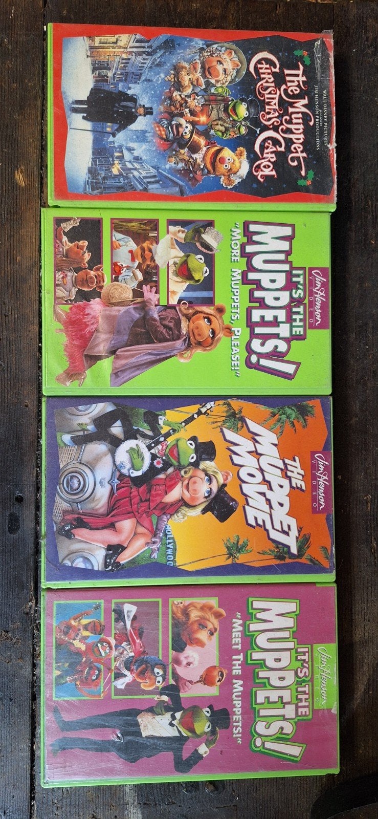 Muppets VHS Videobanden Collectie - 4 Stuks Jim Henson, Alle leeftijden, Kinderfilm, Ophalen of Verzenden, VHS