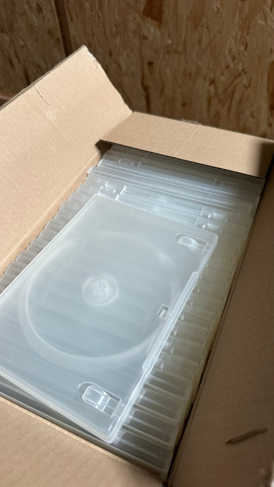 Partij lege transparante CD DVD Blu-ray hoesjes  175 st, Alle leeftijden, Ophalen, Zo goed als nieuw, Inclusief doosje