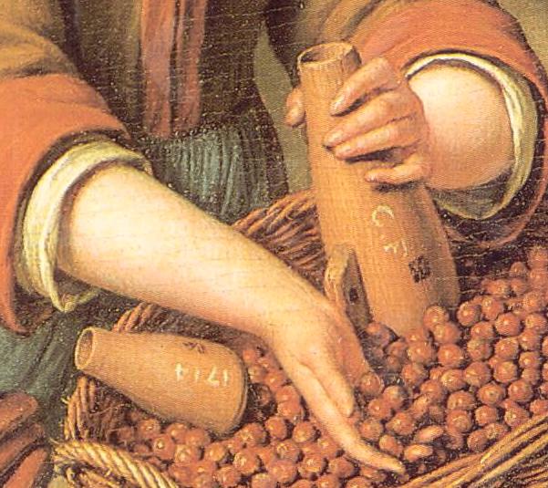 flesvormige maatbeker maatkan inhoudsmaat, Antiek en Kunst, Antiek | Gereedschap en Instrumenten, Ophalen of Verzenden