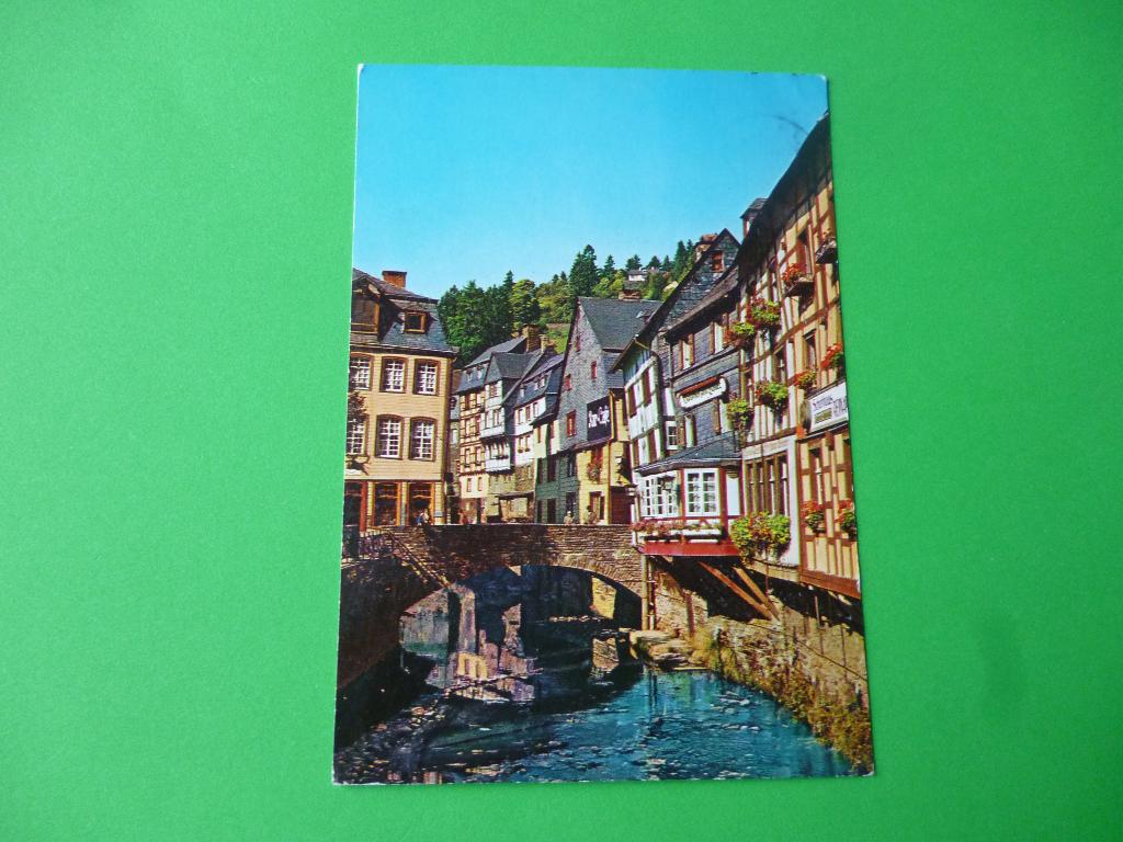 ansichtkaart Monschau Stadtansicht Duitsland, Ophalen of Verzenden, 1960 tot 1980, Gelopen, Duitsland