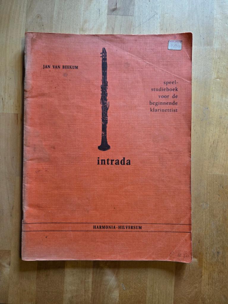 Intrada - Speel- en studieboek voor de beginnende klarinet, Gebruikt, Klassiek, Les of Cursus, Ophalen of Verzenden