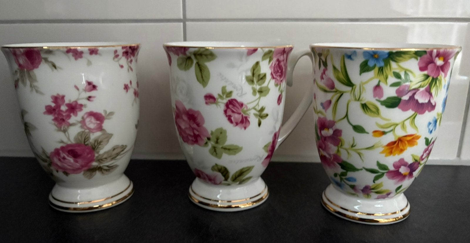 6 mooie mokken, Ophalen of Verzenden, Zo goed als nieuw, Overige stijlen, Kop(pen) en/of Schotel(s)