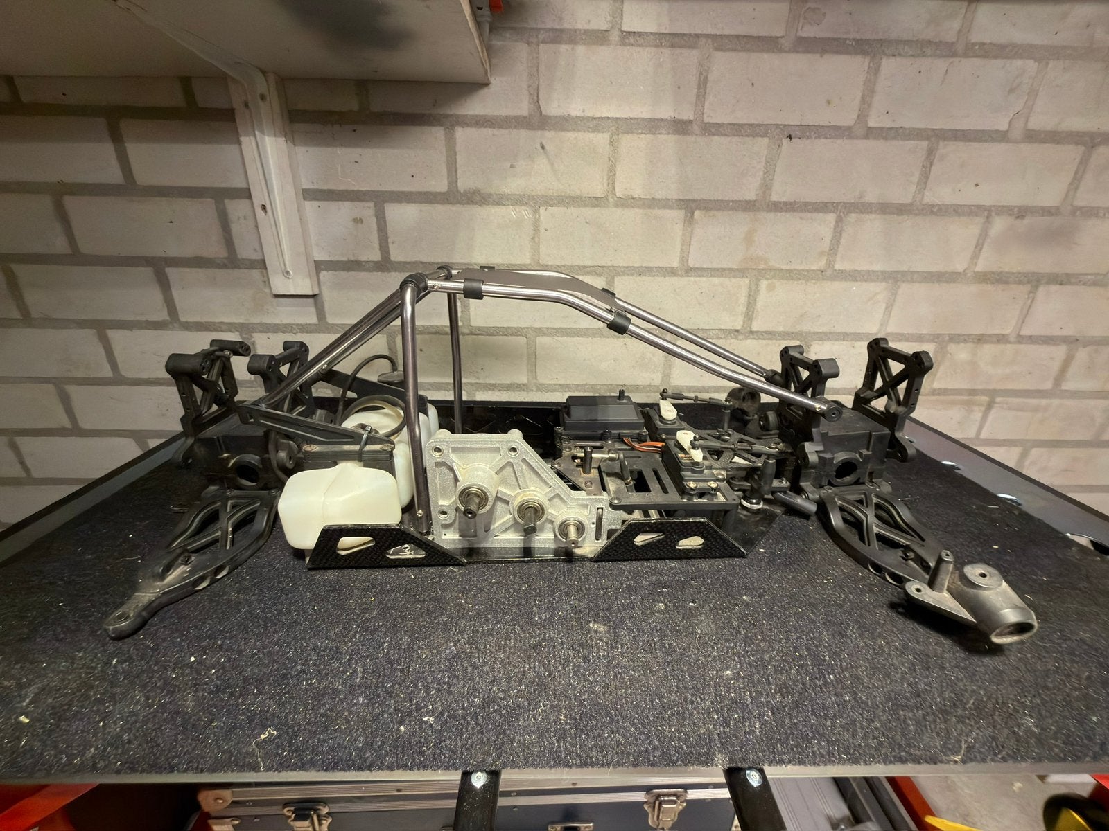 FS Racing 1/5 RC Monster Truck Chassis – Project/Onderdelen, Benzine, Gebruikt, Auto offroad, Ophalen of Verzenden