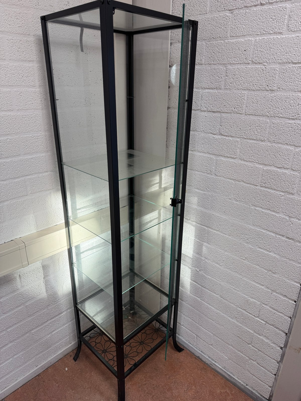 Vitrinekasten, Minder dan 50 cm, Ophalen of Verzenden, Glas, 150 tot 200 cm