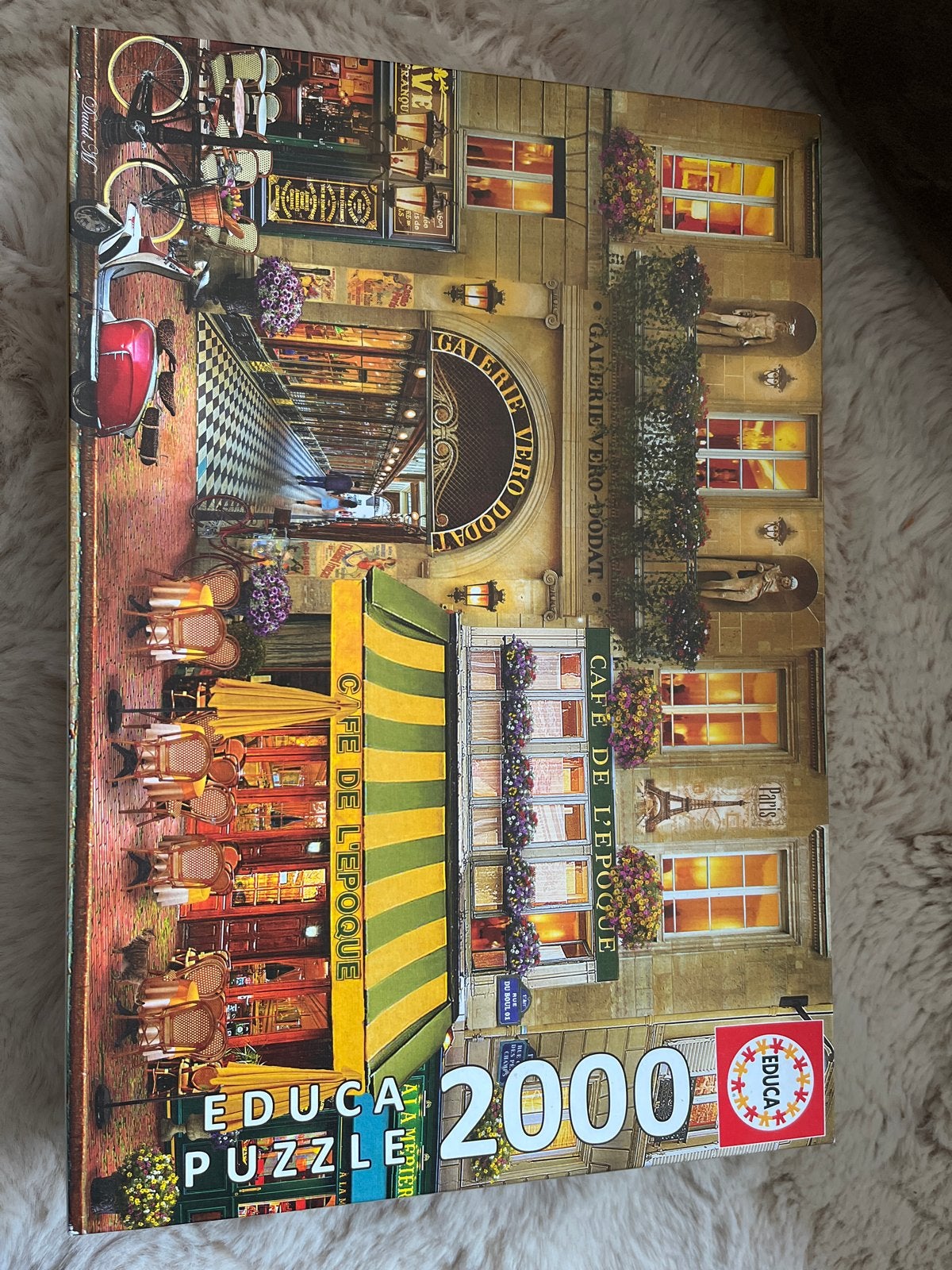 Educa Legpuzzel 2000 stukjes - Parijs Café, Ophalen of Verzenden, Meer dan 1500 stukjes, Zo goed als nieuw, Legpuzzel