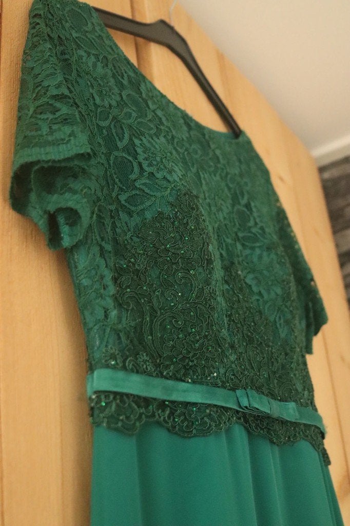 galajurk, Kleding | Dames, Gelegenheidskleding, Galajurk, Zo goed als nieuw, Groen, Ophalen