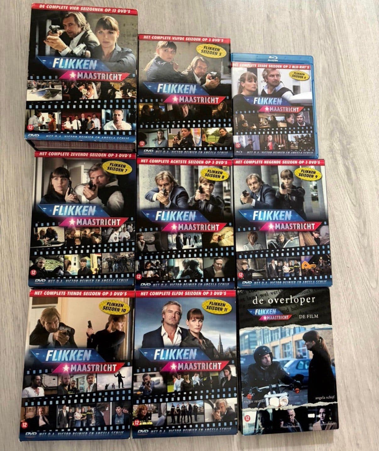 flikken Maastricht seizoen 1 t/m 11 + de film, Cd's en Dvd's, Vanaf 12 jaar, Ophalen, Zo goed als nieuw