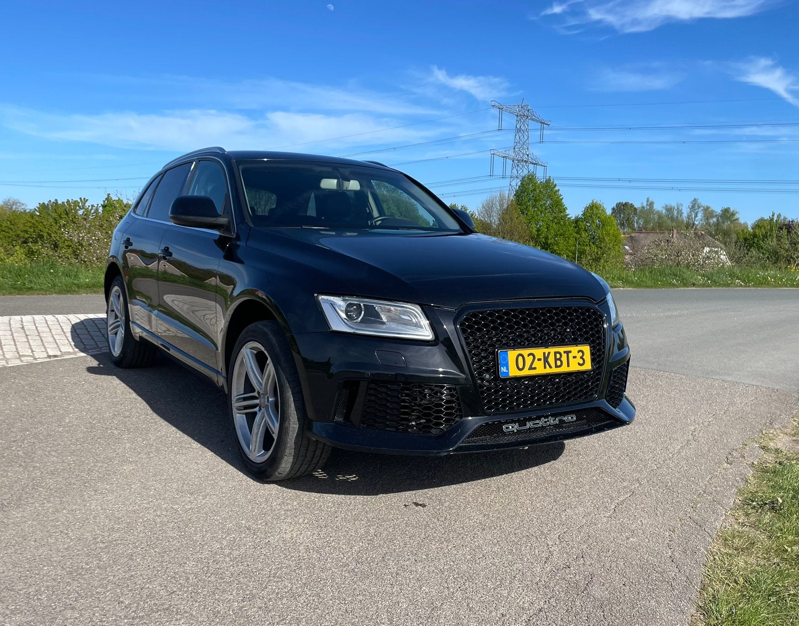 Audi Q5 2.0 Quattro, rijdt prima, RS look, trekhaak., Auto's, Audi, Automaat, Zwart, Leder, Vierwielaandrijving