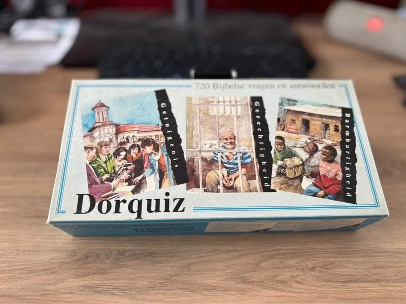 Dorquiz (720 Bijbelse vragen en antwoorden), Drie of vier spelers, Ophalen of Verzenden, Gebruikt, Dorkas