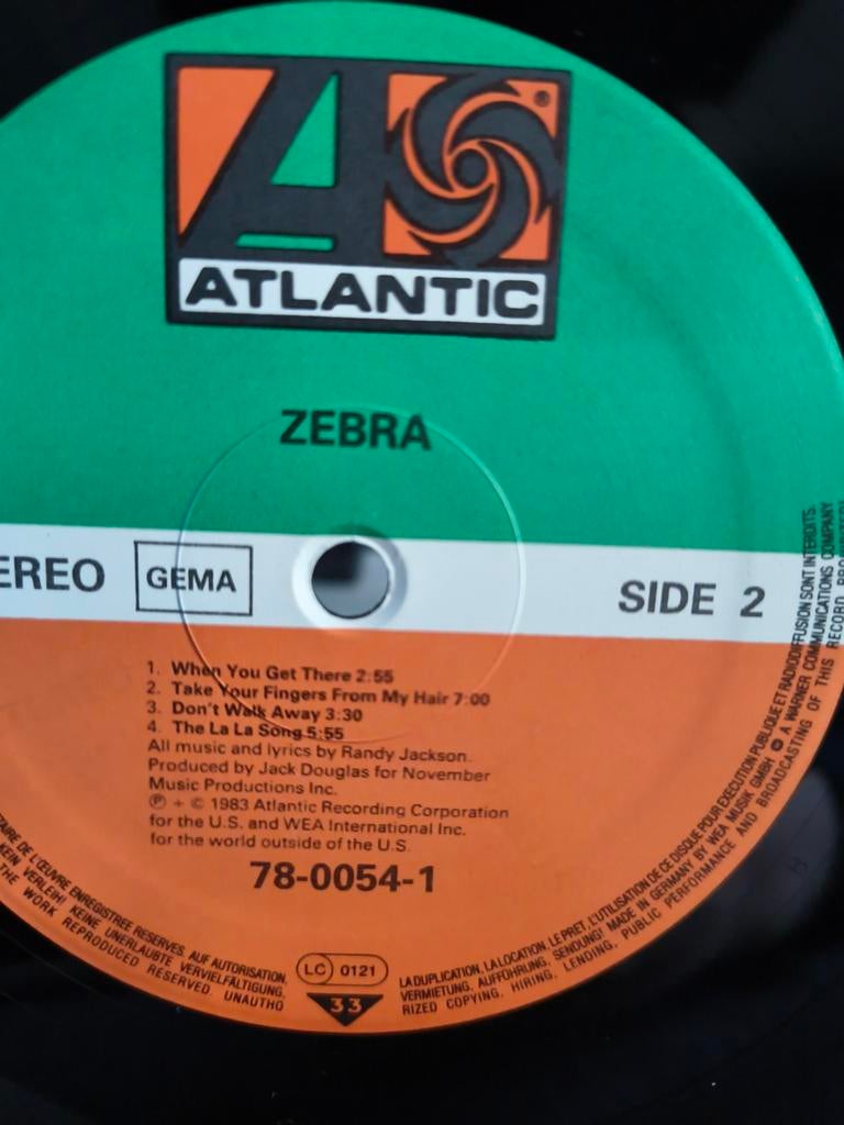 Zebra - Zebra (1983) LP Vinyl Rock, Ophalen of Verzenden, 1980 - 1989, Gebruikt, 12 inch