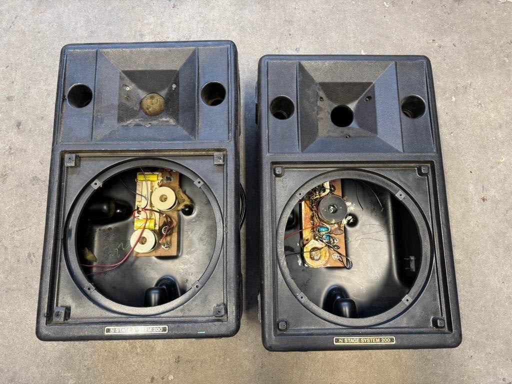 Electro Voice 200 speaker kasten met scheidingsfilter., Ophalen of Verzenden, Gebruikt, 120 watt of meer, Overige merken
