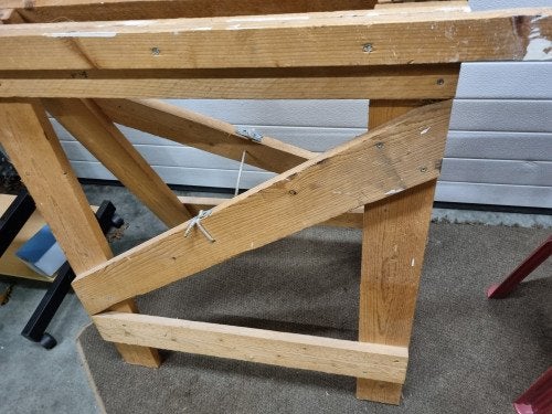 schraag van hout 1x, Ophalen of Verzenden, 'T Olde Gre-j, Info@toldegrej.nl, Endepoelstraat 20f Didam