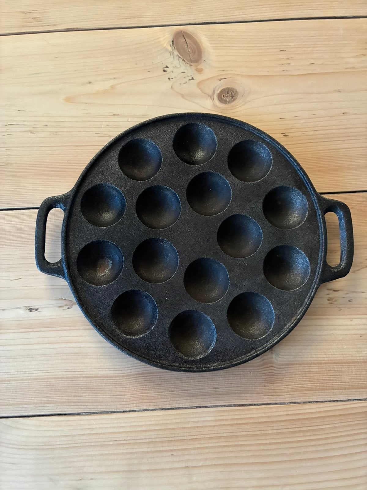 Gietijzeren poffertjes pan!, Ophalen of Verzenden, Zo goed als nieuw, Gietijzer, Overige typen