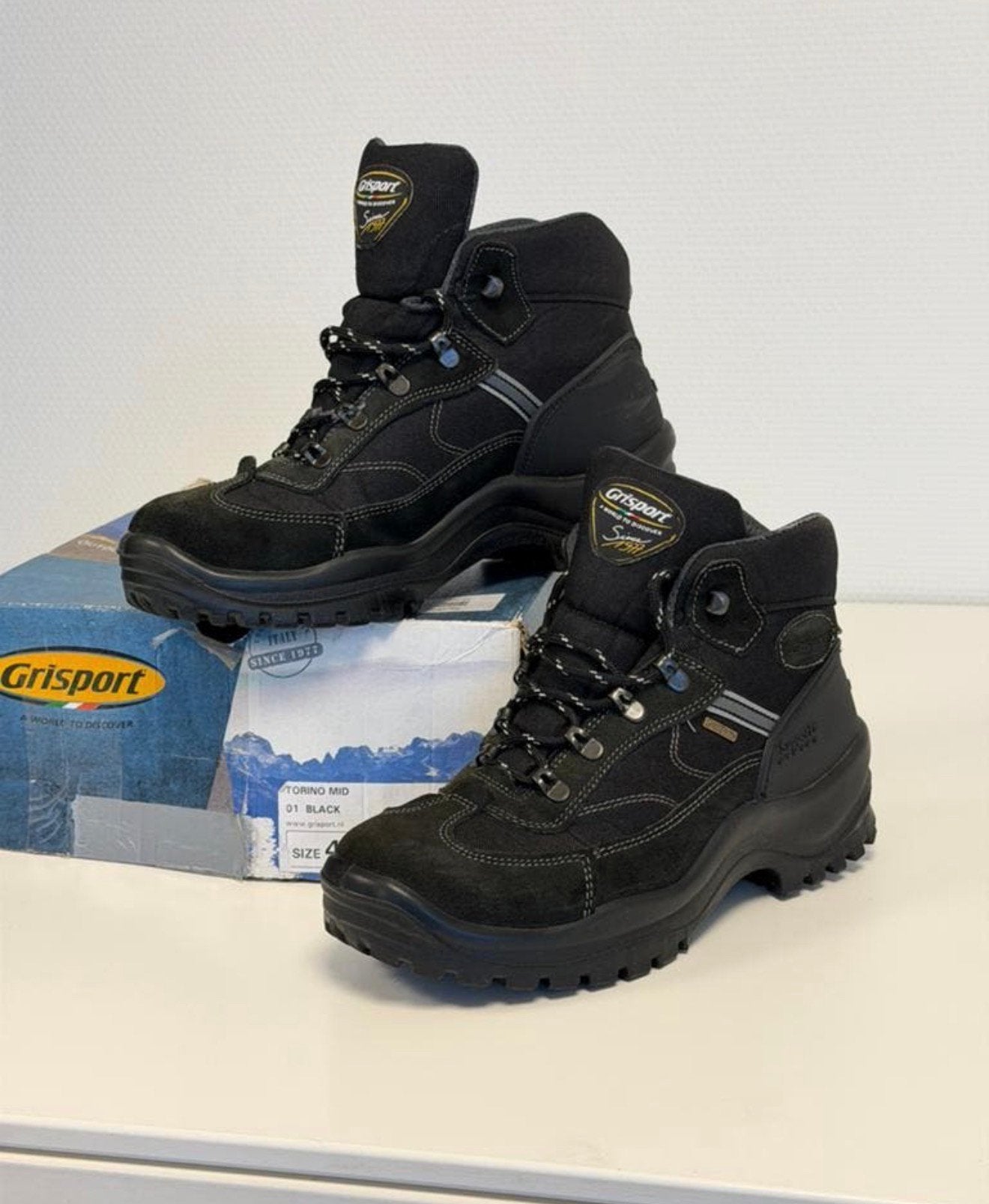 Grisport Torino Mid 01 Wandelschoenen Zwart Maat 42 Nieuw, Schoenen, Nieuw, Ophalen of Verzenden, H