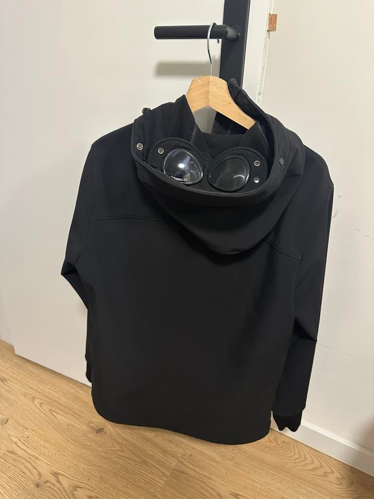 Cp comany goggle jacktet softshell, Ophalen, Zo goed als nieuw, Maat 46 (S) of kleiner, Zwart