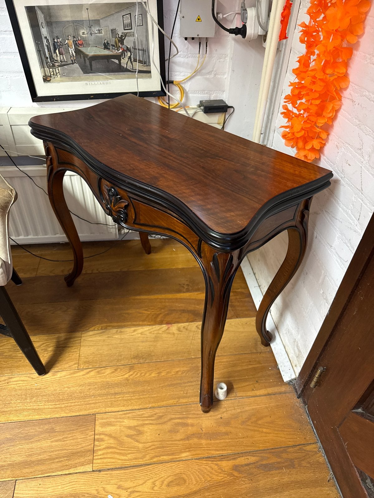 Antieke Kaarttafel / Speeltafel voor Mancave, Ophalen