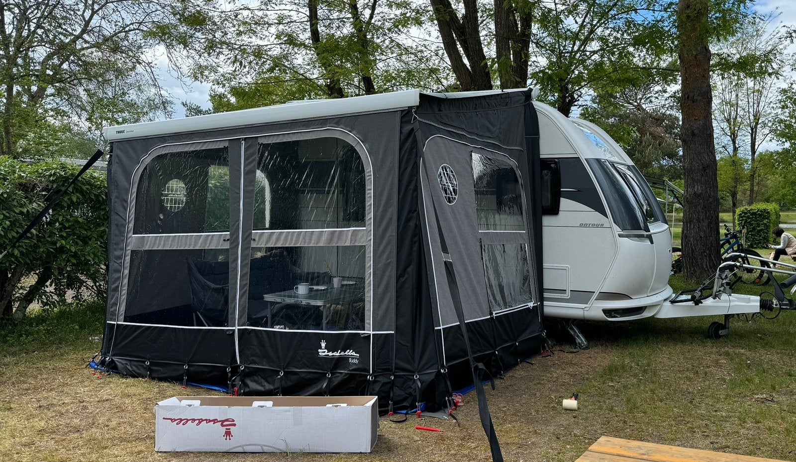 Voorwand Isabella Buddy luifeltent 270 breed, Caravans en Kamperen, Caravan accessoires, Ophalen, Zo goed als nieuw