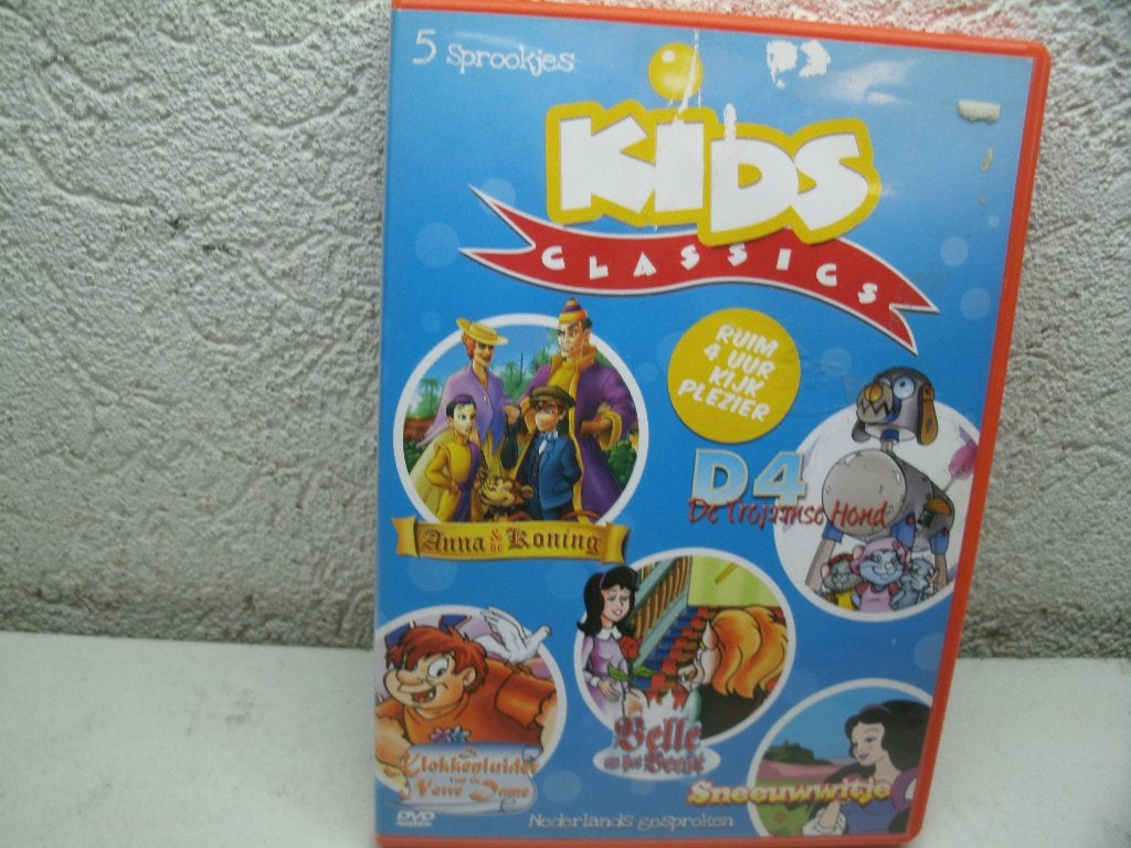 dvd 221k kids classics  5 films oa sneeuwwitje, Alle leeftijden, Ophalen of Verzenden, Zo goed als nieuw