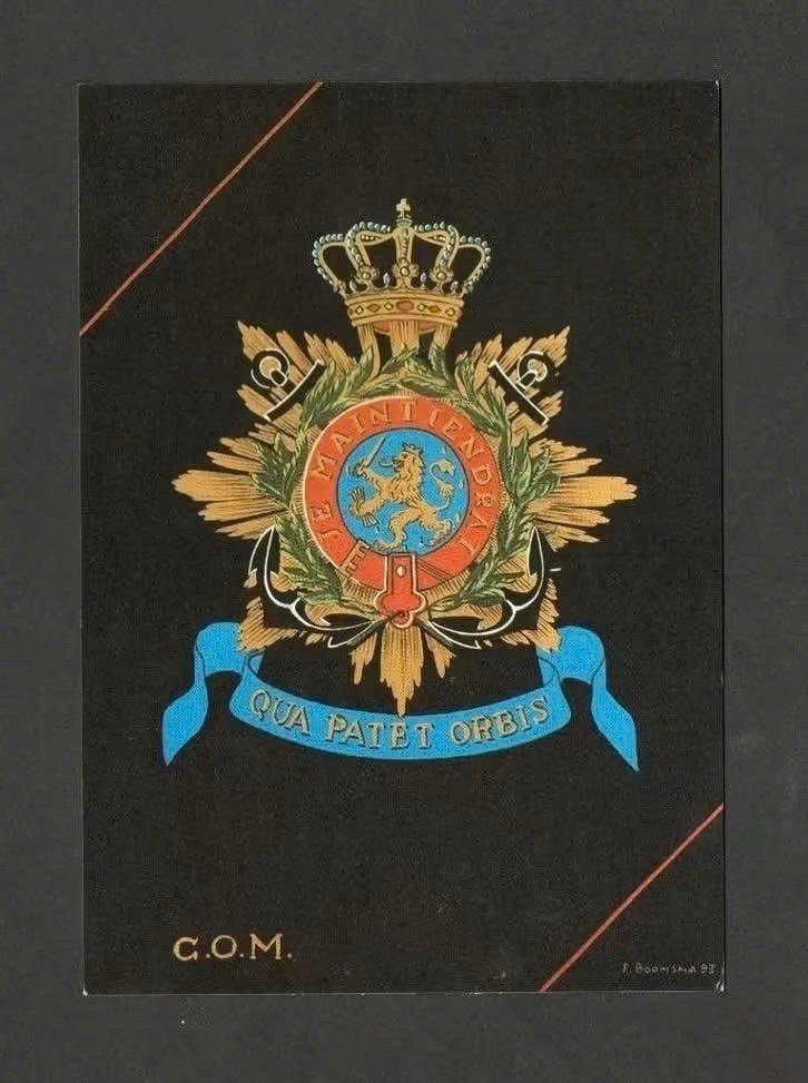 Ansichtkaart Mariniers Qua Patet Orbis C.O.M., Ophalen of Verzenden, 1980 tot heden, Gelopen, Ambachten of Beroep