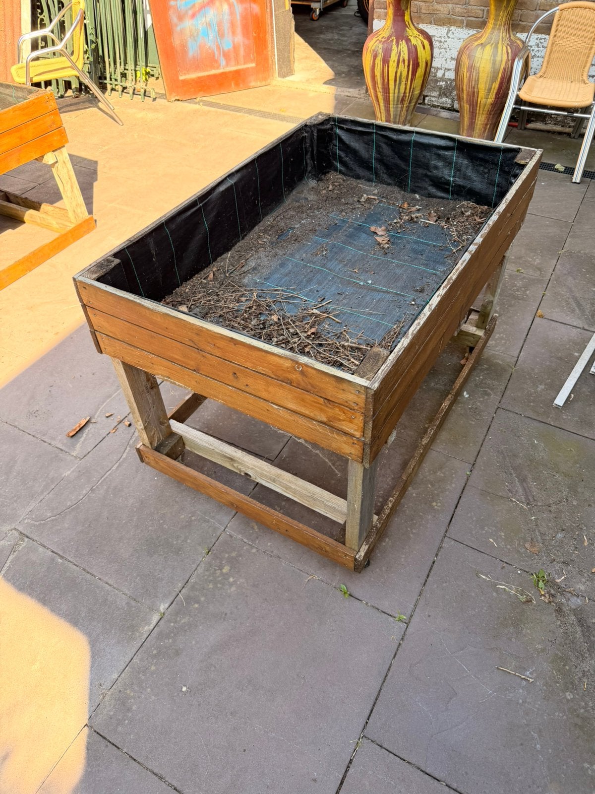 1 kweekbak mwt wielen, Tuin en Terras, Kweekspullen, Ophalen, Gebruikt, Kweekbak