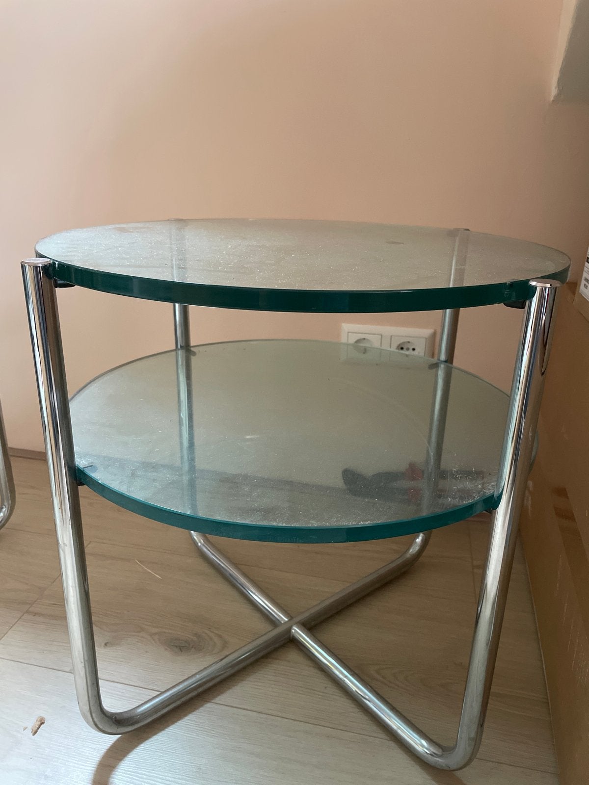 2 Dutch Originals GispenbijzettafelGT 415/423 goed als nieuw, 45 tot 60 cm, Minder dan 55 cm, Rond, Ophalen of Verzenden