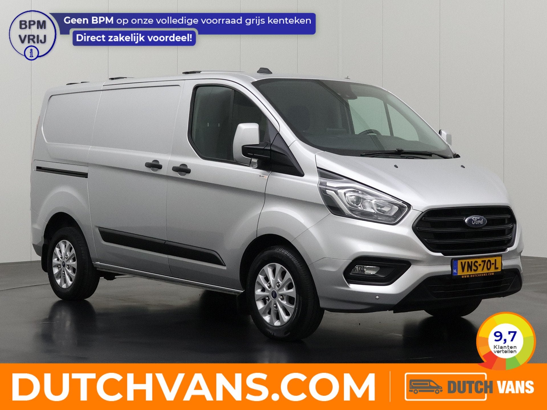 Ford Transit Custom 2.0TDCI 130PK Automaat Limited | Trekhaa, Dealer onderhouden, Euro 6, 4 cilinders, LED verlichting