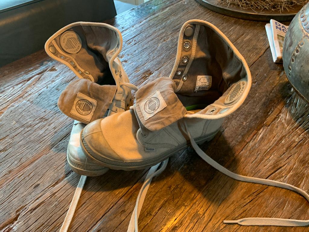 Palladium boots maat 39, Beige, Overige typen, Ophalen of Verzenden, Gedragen