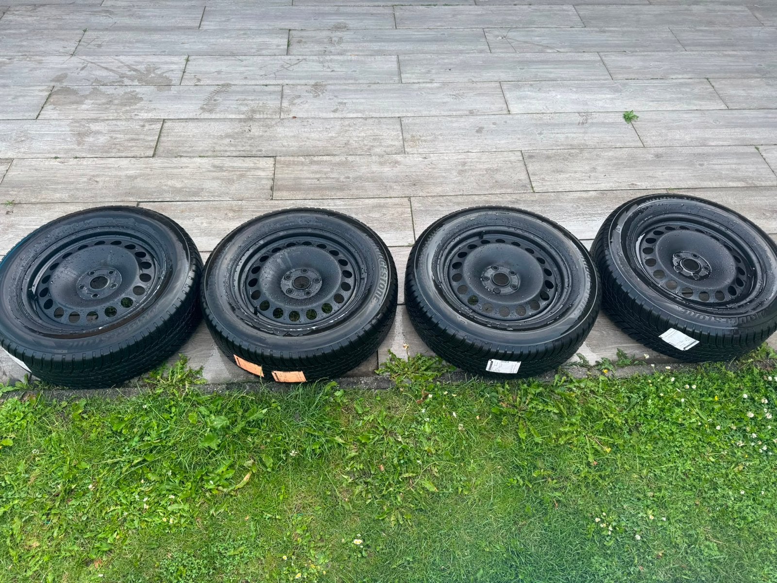 Bridgestone banden & velgen 215/65 R17 B, Ophalen, Banden en Velgen, 17 inch, Winterbanden