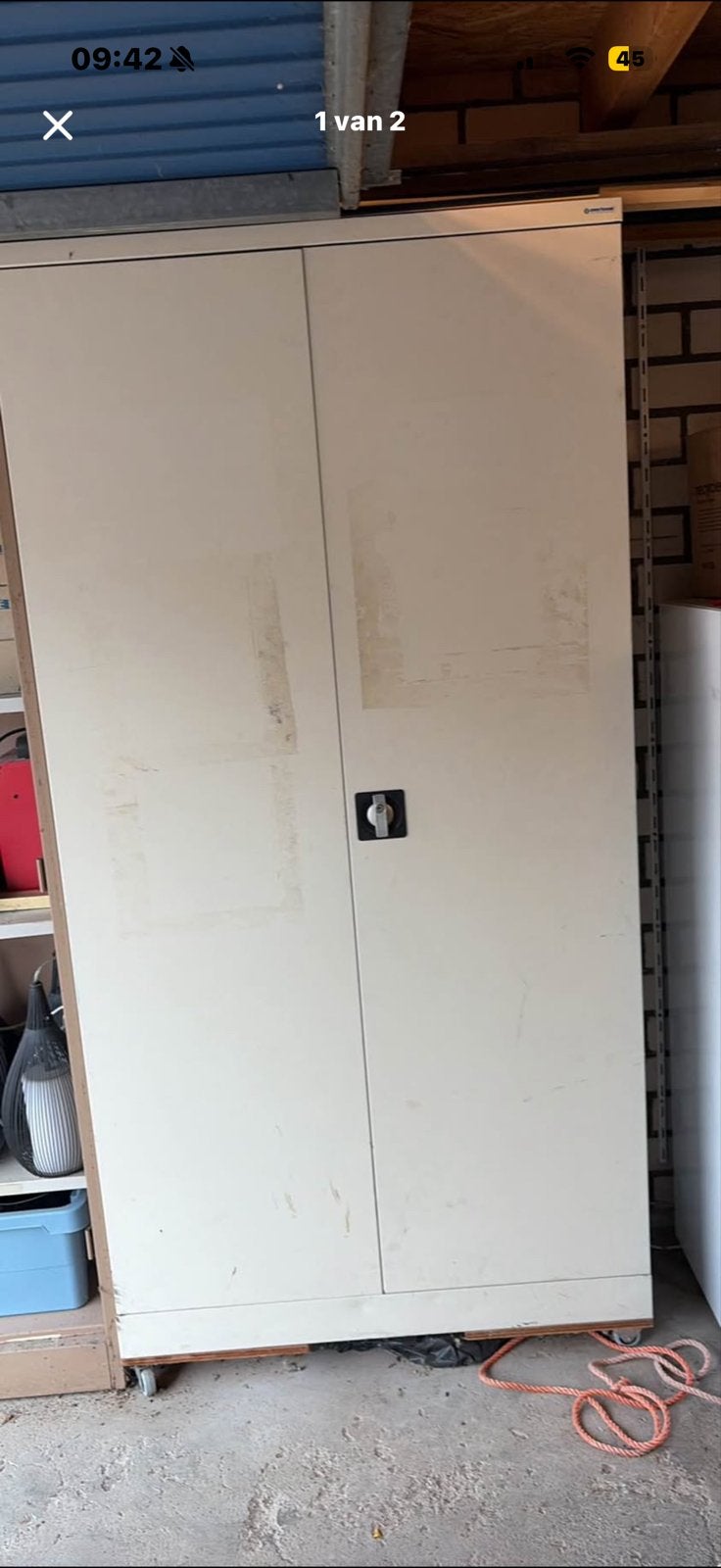 Metalen archiefkast met deuren, Ophalen, Gebruikt