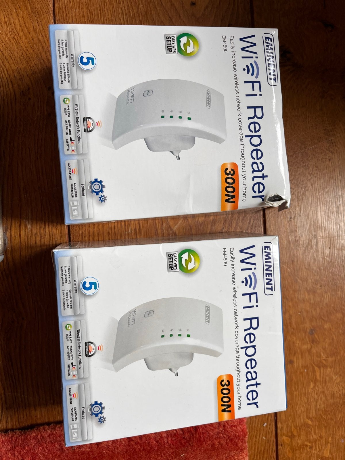 Eminent EM4590 WiFi Repeater 300N - Verhoog je bereik, Ophalen of Verzenden, Nieuw, Router