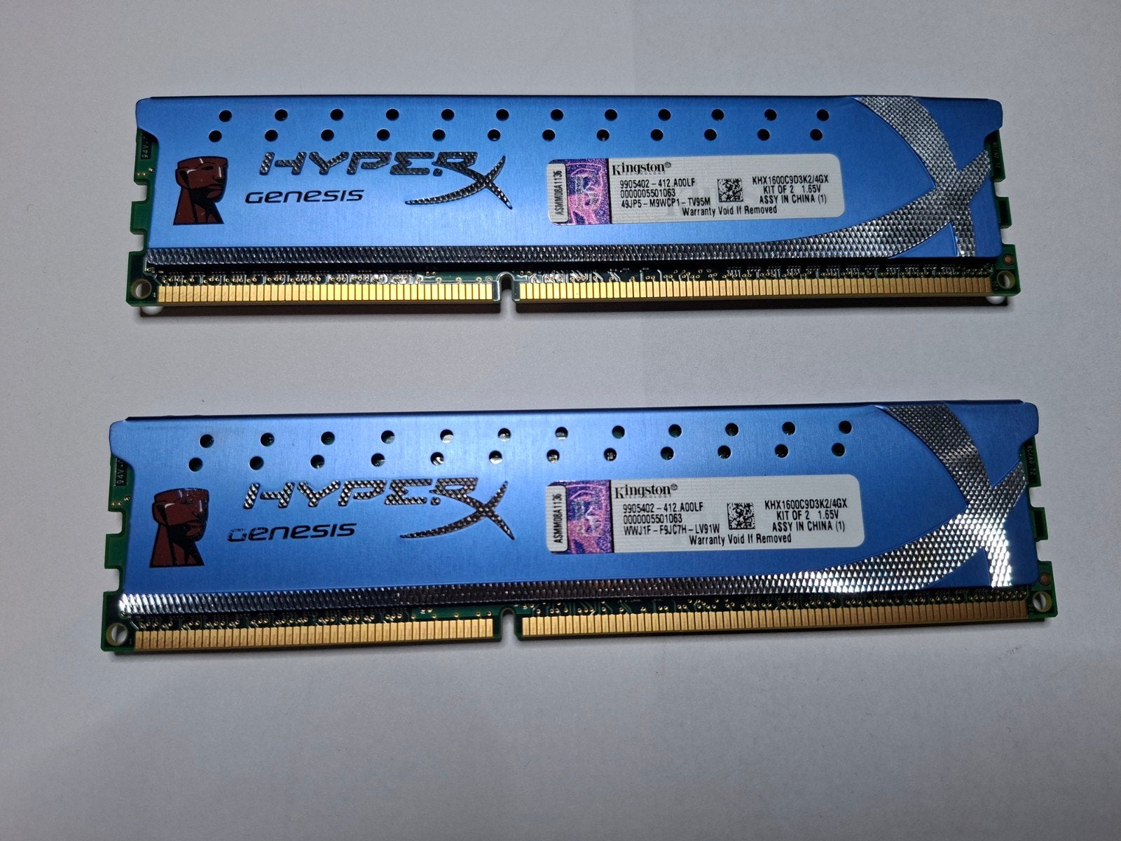 Kingston HyperX Genesis DDR3 RAM - 2x 4GB (8GB totaal), Computers en Software, Gebruikt, Server, 8 GB, DDR3